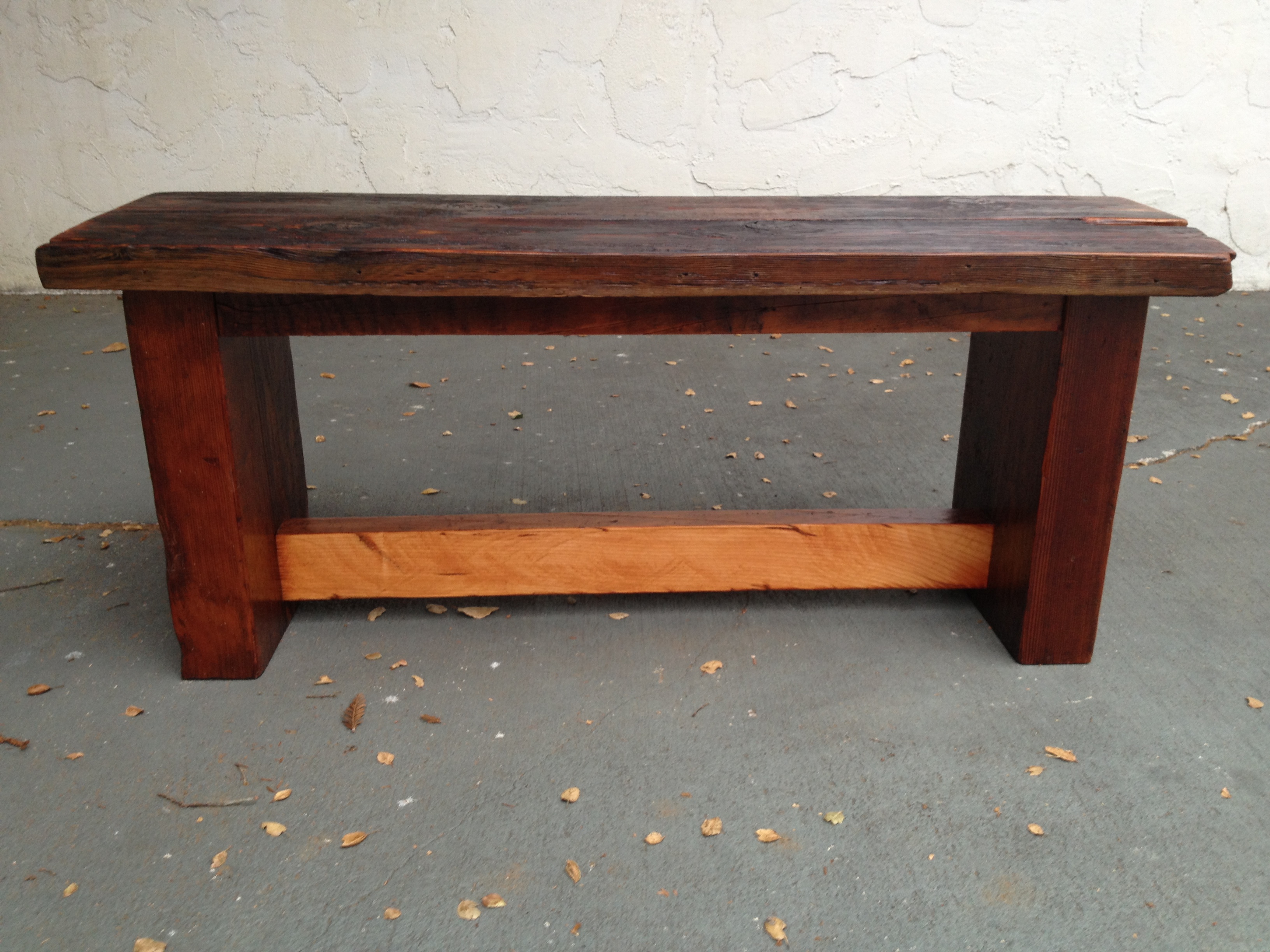 Small Wood Bench
